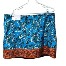 Lady Hagen Skort Womens Size 16 Scarf Print Athleisure Golf Tennis Sporty NEW