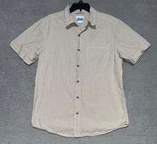 Columbia Sportswear Short Sleeve Check shirt Mens Size Medium 100 Cotton
