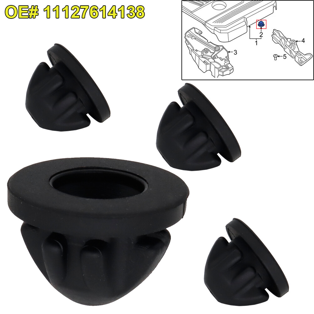 4X Engine Cover Trim Rubber Mount Grommet Bush Bump Stop For BMW