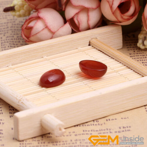 Natural Carnelian CAB Cabochon Stone Loose Beads For Jewellery Making 5 Pcs UK - Picture 42 of 52