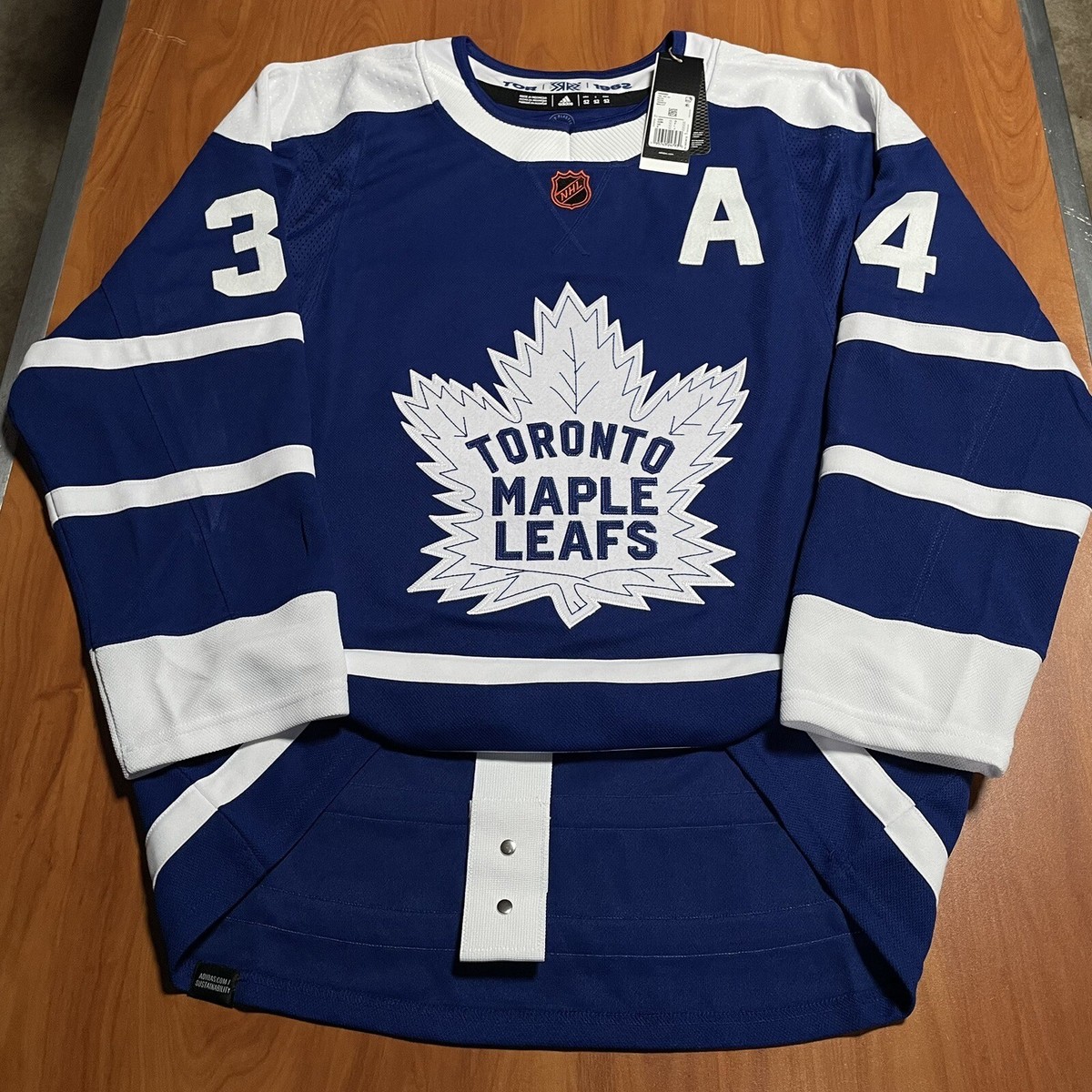 Adidas Auston Matthews Toronto Maple Leafs Reverse Retro NHL Jersey  Blue 52