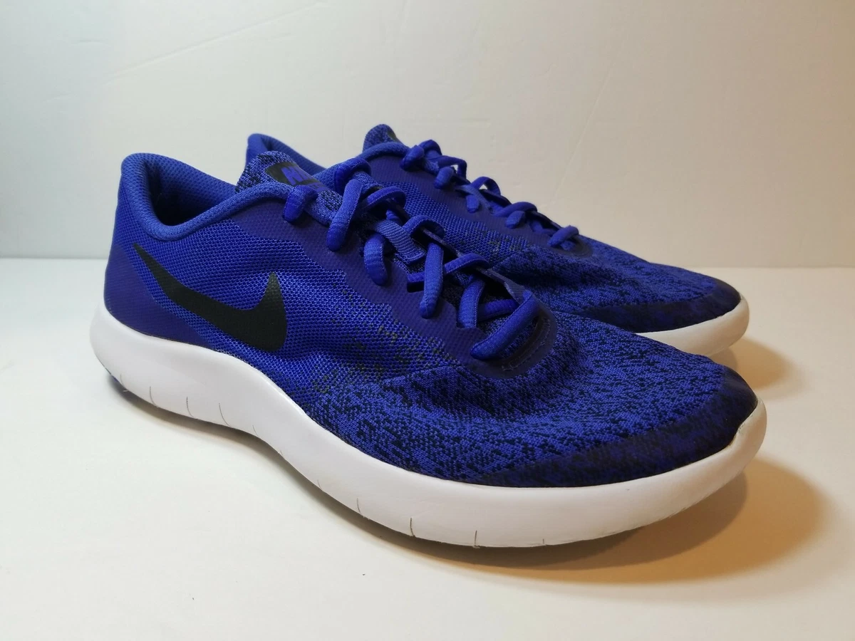 NIKE Flex Contact gs 917932 402 917932 402 Racer Blue Black White Size 7Y