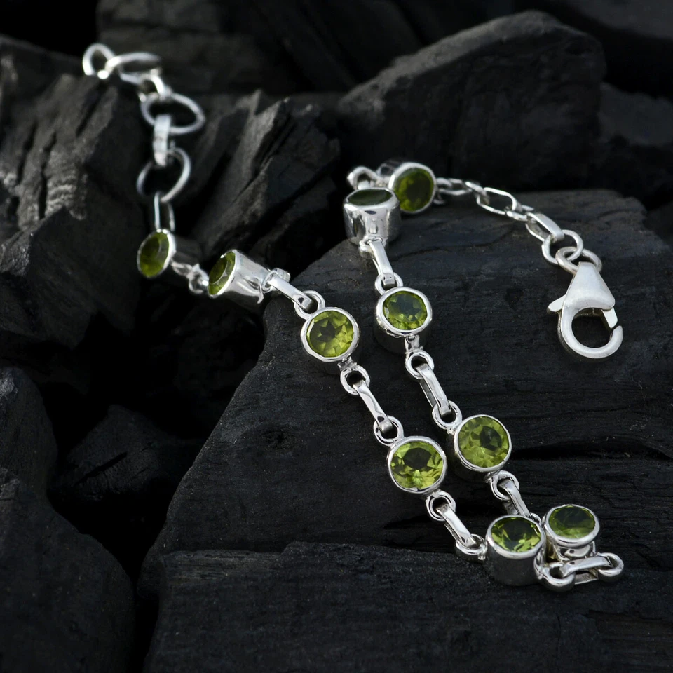 Artisan Green Radiance Peridot-Armband aus 925er Sterlingsilber für Sie - Bild 2 von 3