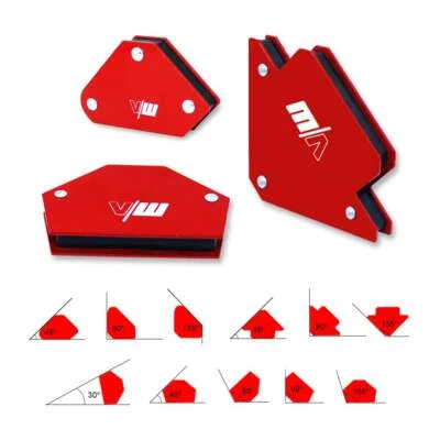 VECTOR WELDING 6 x Schweißmagnet Schweißwinkel Magnet Set Schweißen Haftkraft bis 11kg Zubehör