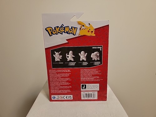 Pokemon 25th Anniversary Limited Edition Silver Figurine Action 4-Pack Toys NEW - Picture 4 of 4