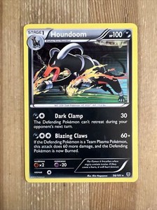 Houndoom - 56/101 - Holo Rare NM/VLP, English Pokemon Plasma Blast