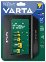 Varta LadegeräT Lcd Universal Mit Usb-Ausgang FüR Aa / Aaa / C / D & 9V Akkus