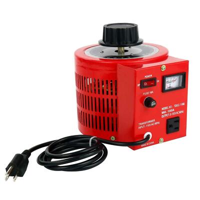 YaeCCC 10Amp Variac Variable Transformer AC Auto Voltage Regulator 1000VA 0-130V