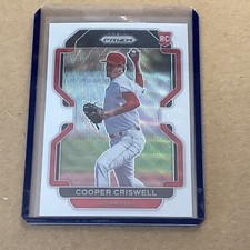 2022 Panini Prizm Tier III White Wave Prizm #234 Cooper Criswell RC Angels A-52