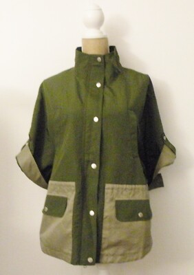 NWT Armani Exchange Green Coat Women Sz M/M Medium
