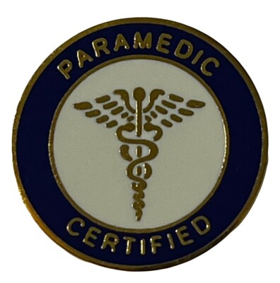 Wholesale Lot of 50 Paramedic Certified Motorcycle Hat Cap Lapel Pin PO-304