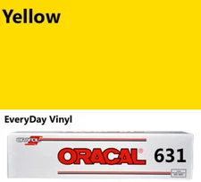 Yellow - Oracal 631 - 12"x5' roll matte Adhesive Vinyl Craft Hobby Sign Cutters