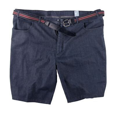 (FF) OVER-SIZE  Herren  Bermuda Shorts in Übergröße 65 Farbe blau