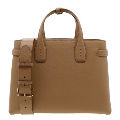 Burberry Banner Shoulder Bag Tote Camel Leather New | eBay