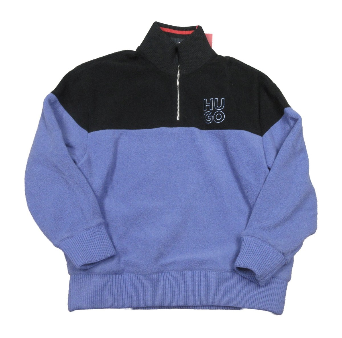 Hugo Boss Red Label Men's Black/Purple Dorpion Colorblock Fleece 1