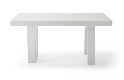 Wooden Table Ladies Lunch Extensible Modern Design White CIC-599 - Bild 5 von 6