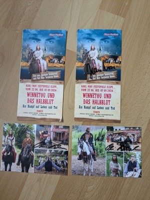 Unikat. Orginale Autogramme.  Karl May Spiele. Elspe .Winnetou. 2024