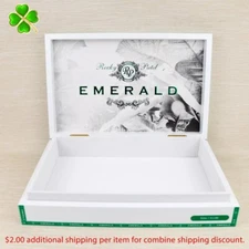 Rocky Patel Emerald Sixty Empty Wood Cigar Box 11" x 7" x 2"
