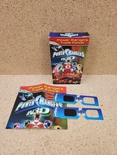 Power Rangers In 3-D Triple Force VHS Tape 2000 with 3D Glasses Included 