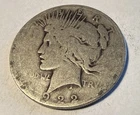 1922D Peace Silver Dollar, 90% Silver, Circulated