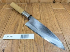 DAMAGED Japanese Chef's Kitchen Knife DEBA Vintage HAND MADE JP 137/280mm XA587