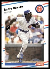 Andre Dawson 1988 Fleer #415 Chicago Cubs MLB READ FREE SHIPPING AutographDen