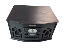 PyleHome Vintage PTCDS5U Turntable Vinyl CD Cassette Radio Aux MP3 Player WORKS