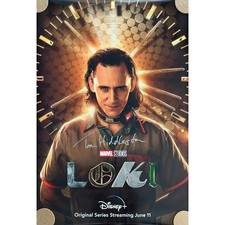Tom Hiddleston Signed Loki 27x40 Poster #1