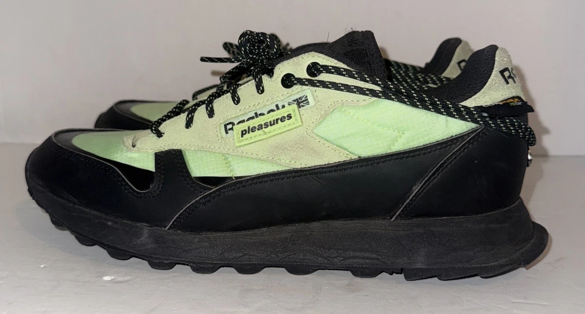 Pleasures x Reebok Classic Leather Neon Mint for Sale