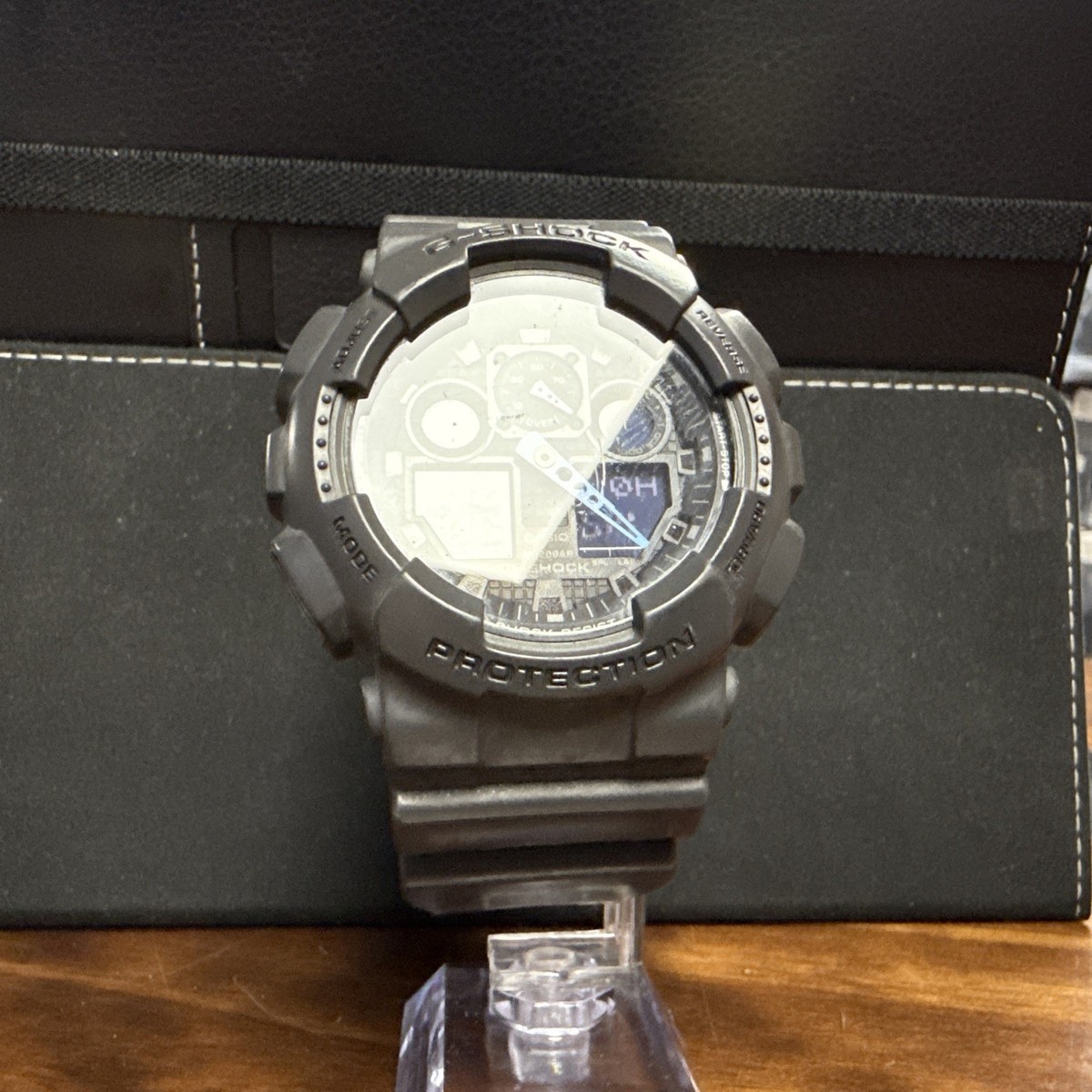 Casio G-Shock 5081 GA-100C Charcoal Blue Hands WR20BAR Analog 