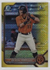 2022 Bowman Mega Box Yellow Mojo Refractor /75 Anthony Rodriguez #BCP-26 9hx