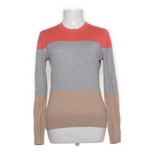 Clements Ribeiro, Strickpullover, Größe: 38, Rot/Grau/Braun #bNe