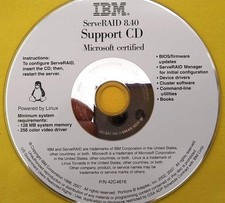 IBM ServeRAID 8.40 Support CD  Adaptec HostRAID Support CD System x3550 3400