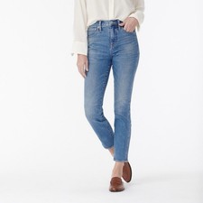 J. Crew 10" High-Rise Straight Denim Jeans Women  s Light-Medium Wash Size 27