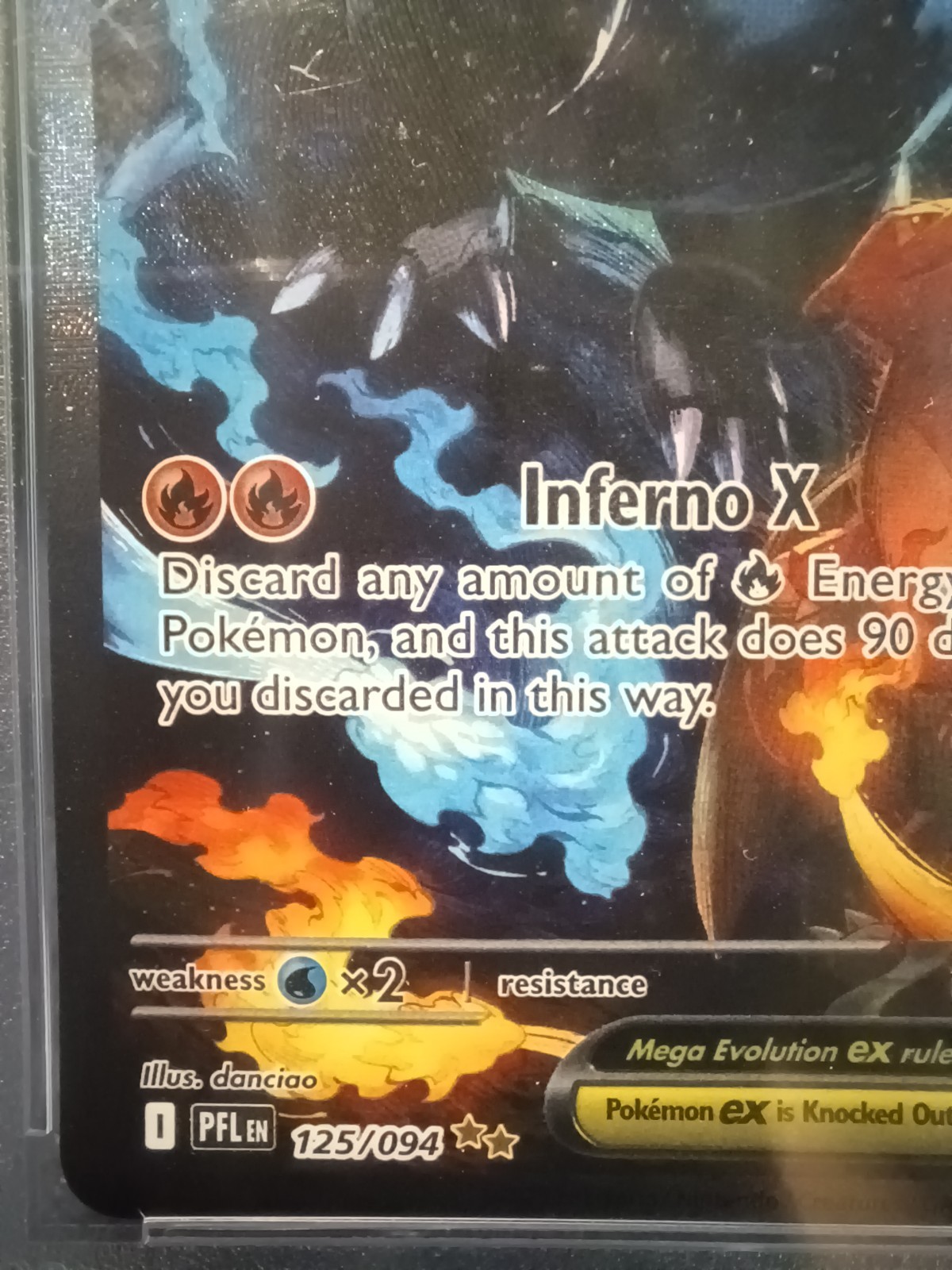 Mega Charizard x EX 125/094 Phantasmal Flames PSA 10 view 4