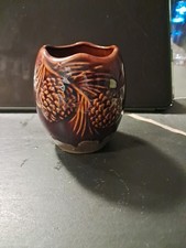 Stoneware Cup For Toothbrush Qtips Flowersetc Big Sky Carvers Not For Food Use