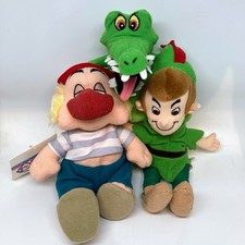 The Disney Store Peter Pan 8" Mini Bean Bag Plush Set Of 3NWT