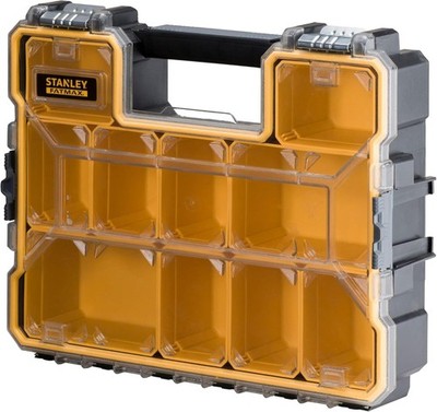 Stanley 1-97-518 Organizer-Aufbewahrungskoffer mit 10 Fächern und