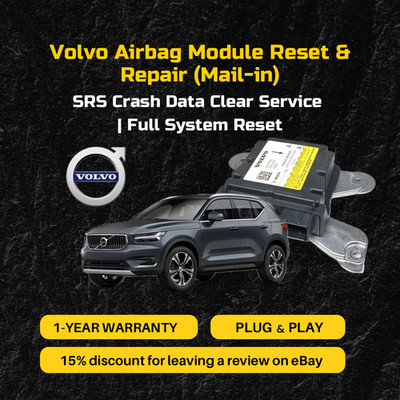 Airbag Module Reset & Repair for Volvo SRS - Crash Data Clear Service mail-in