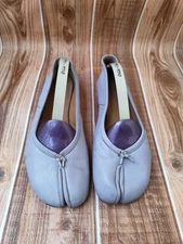 Maison Martin Margiela TABI  Purple  Leather Ballerina Flats EU 39  US 8.5