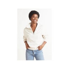 Varley Miller Sweat in Ivory Marl Women's Size Medium