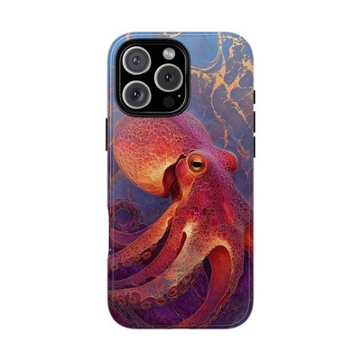 Phone Ink - iPhone | Galaxy | Pixel Case - Octopus Red Cephalopod