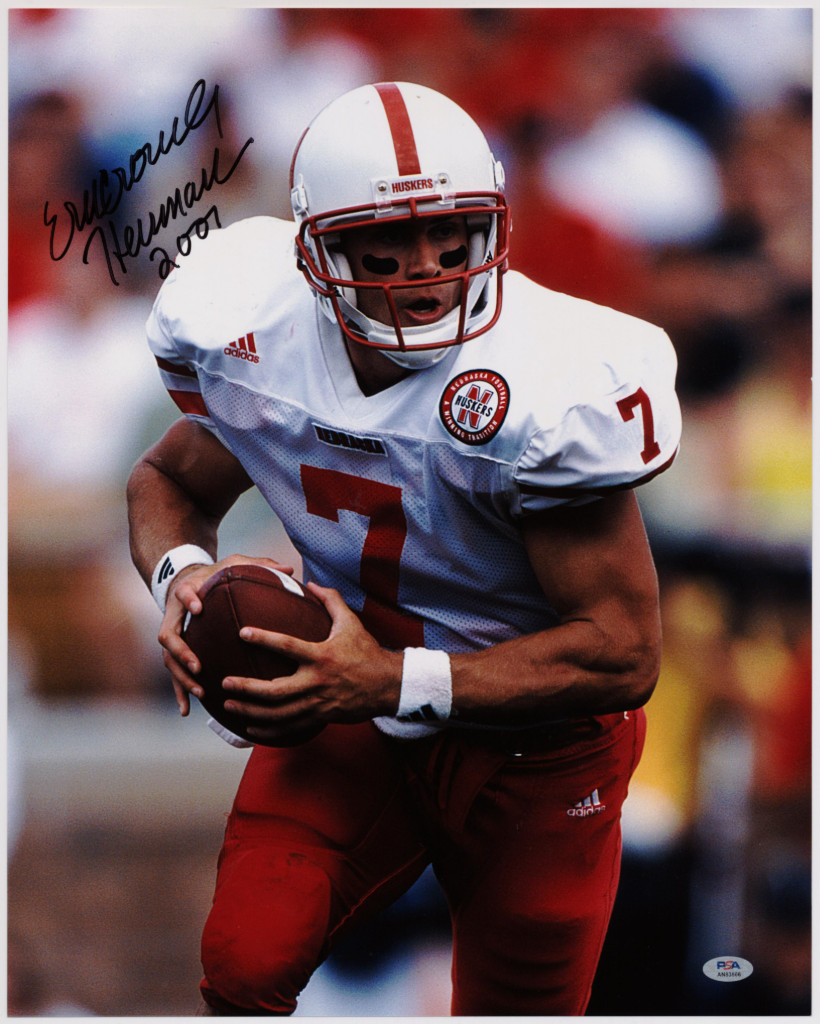 Eric Couch Nebraska Huskers Autographed Signed 16x20 Photo PSA COA 31606