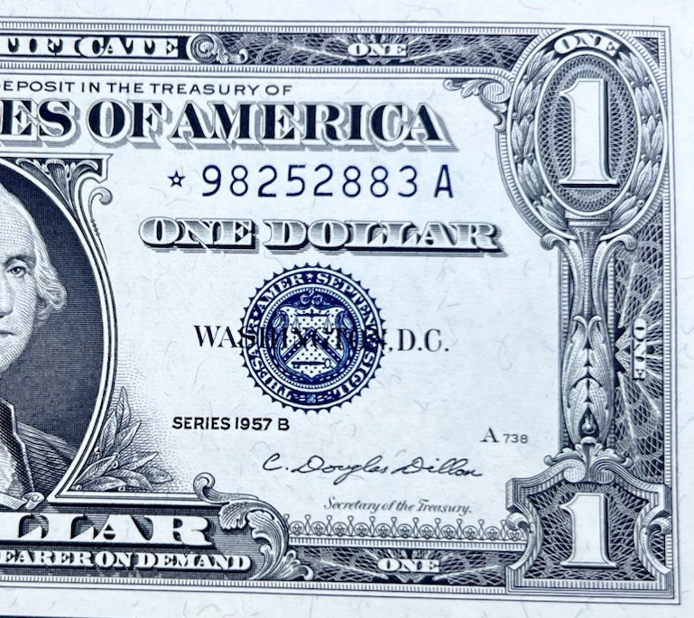 ((STAR NOTE)) $1 1957 ((CHOIE GEM)) Silver Certificate PAPER CURRENCY AUCTIONS