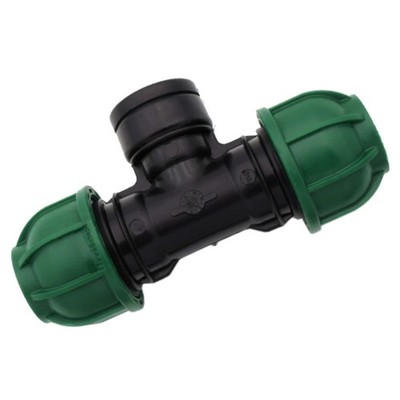 Bradas T-Stück für PE-Rohr Klemmverbinder 32mm mit Innengewinde 1'' 7918