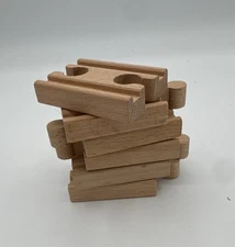 Lot of 6 Wooden Train Track Adapters (2.25”) Fits Brio Thomas Male Female