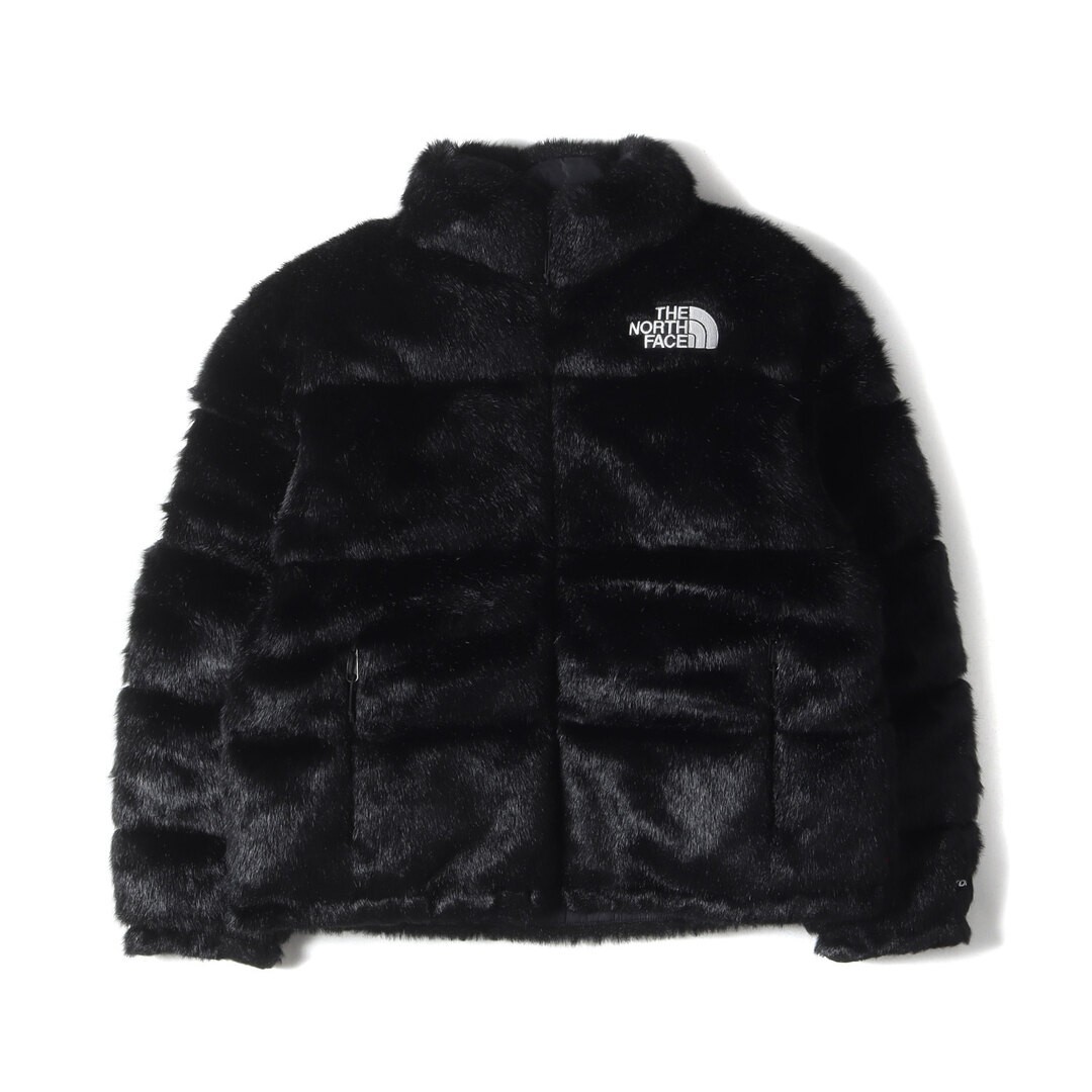 Supreme Jacket Sz: M 20aw The North Face Faux Fur Nuptse Down Black Used BEEG-0