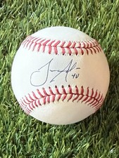 SAN DIEGO PADRES JASON ADAM AUTOGRAPHED BRAND NEW MLB BASEBALL