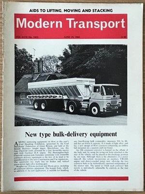 MODERN TRANSPORT Magazine 19 JUN 1965 #2403 New Type Bulk Delivery Equipment