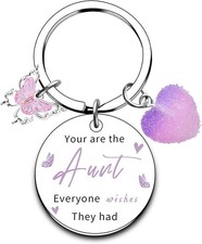 Auntie Gifts Ideas, Best Keychain Gift for Aunts From Niece Nephew,...